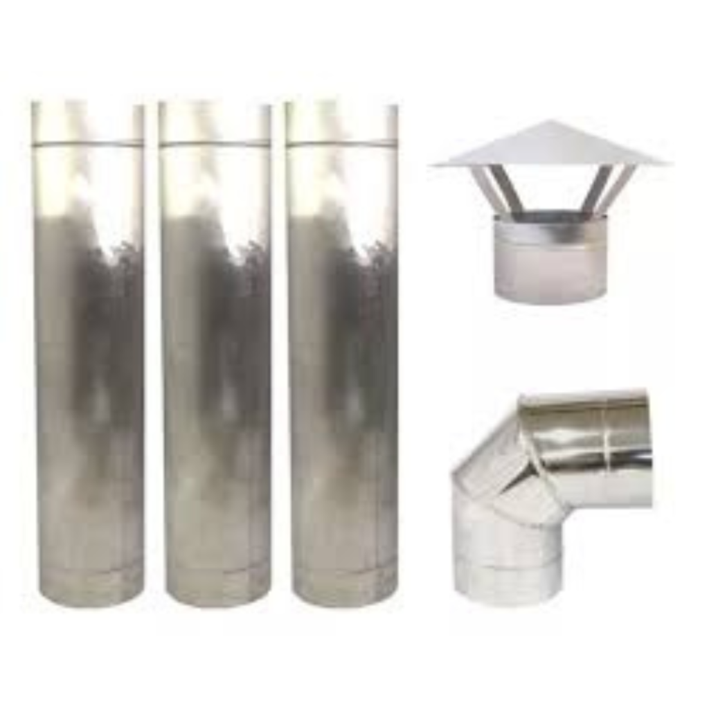 Kit churrasqueira de Duto em Aço Galvanizado